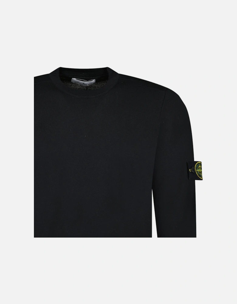 Pure Light Wool Crewneck in Black