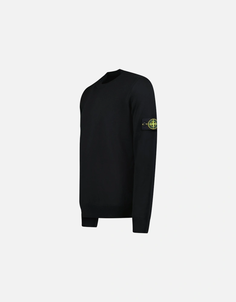 Pure Light Wool Crewneck in Black