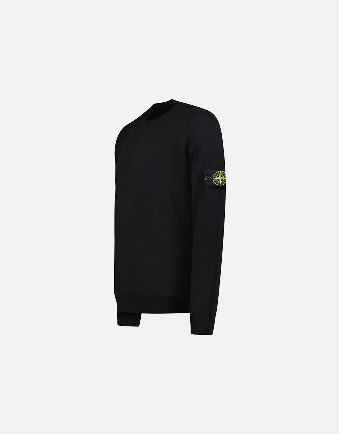 Pure Light Wool Crewneck in Black