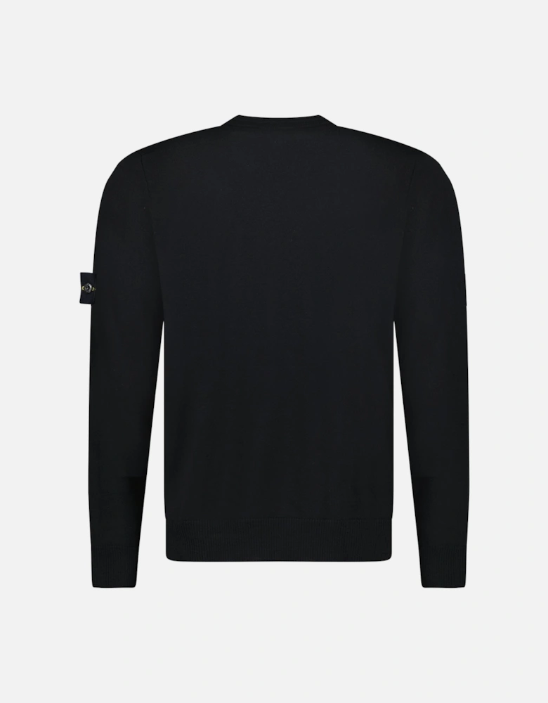 Pure Light Wool Crewneck in Black