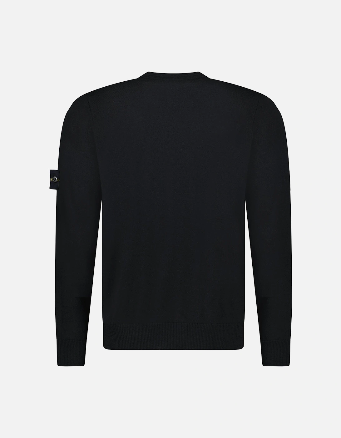 Pure Light Wool Crewneck in Black