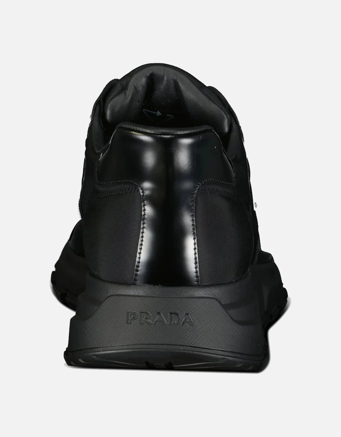 Prax 01 Triangle Logo Leather Trainers Black