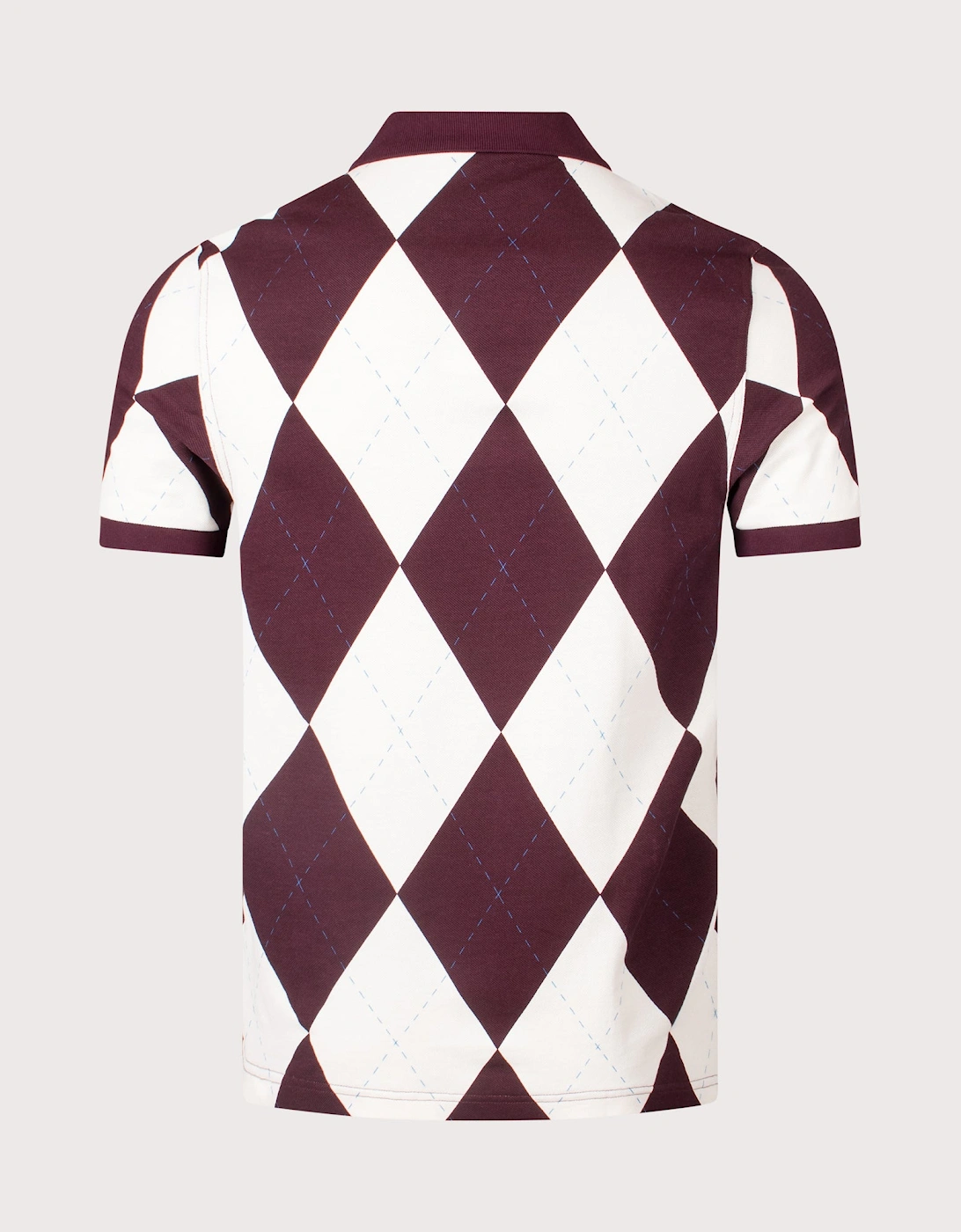 Argyle Print Polo Shirt