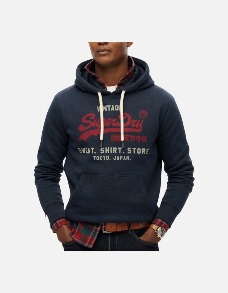 Mens Vintage Logo Heritage Relaxed Hoodie
