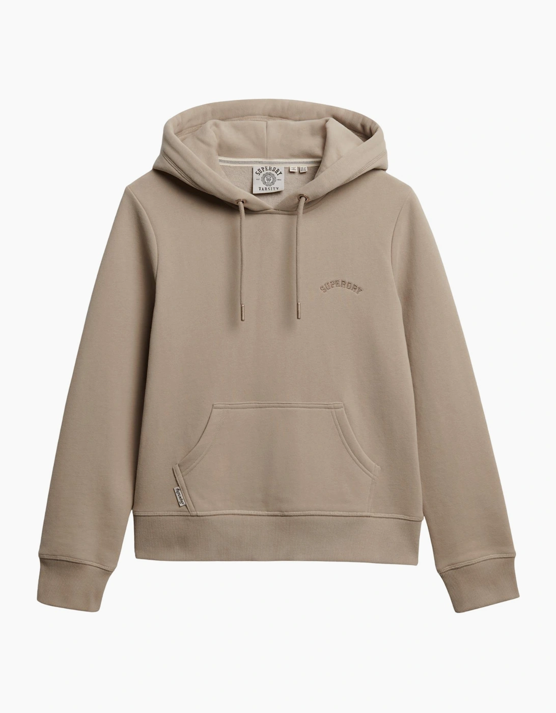 Women's Superdry Womens Essential Logo Hoodie - Tan - Size: 8