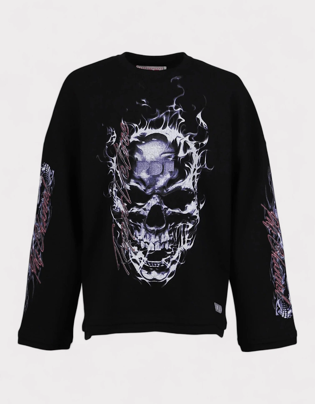 Skull Long Sleeve T Shirt Black, 6 of 5