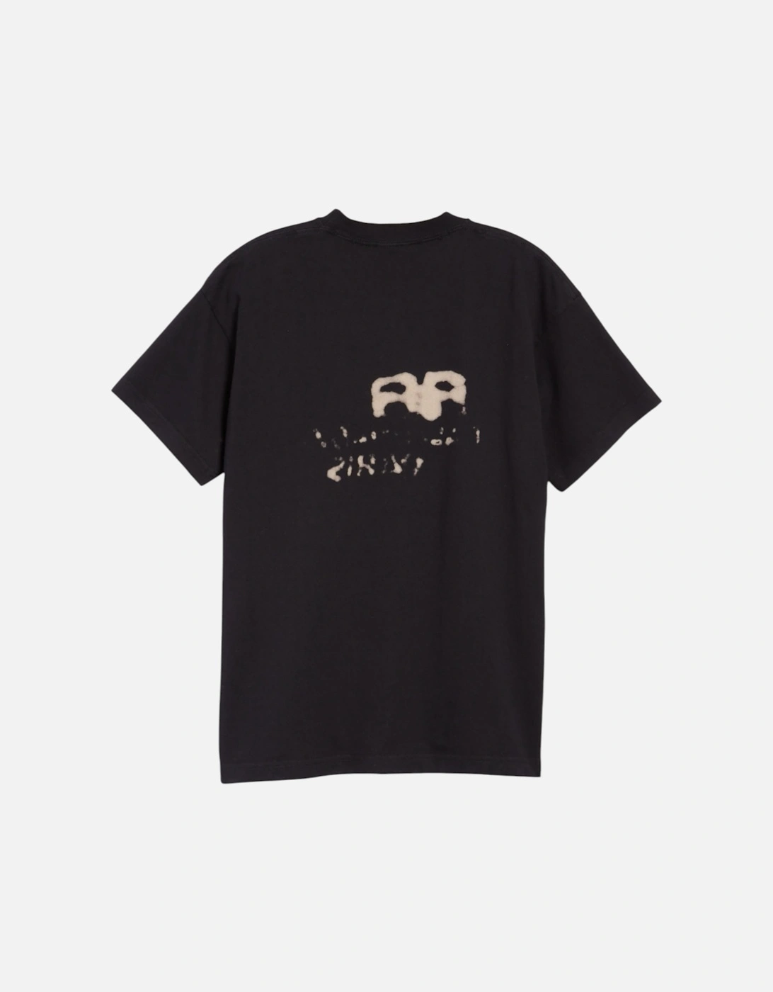 Mens T Shirts Oversized Fit Dirty BB Logo Distressed Crew Neck Tee