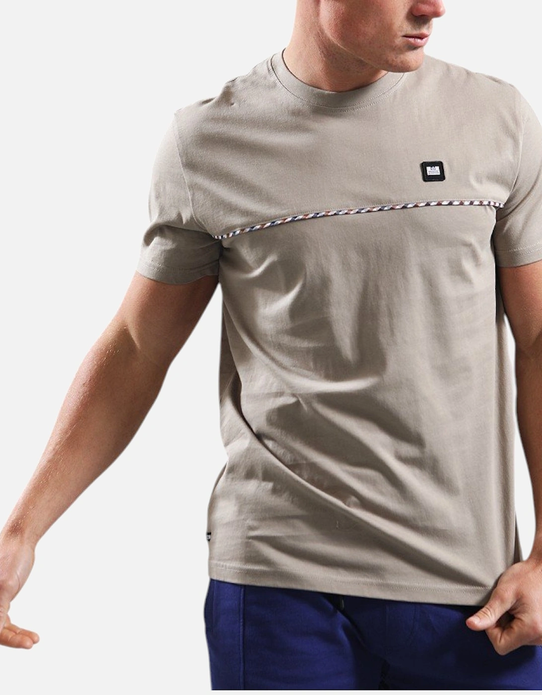 Mens T Shirts Cefalu Crew Neck Summer Pullover Cotton Top, 5 of 4