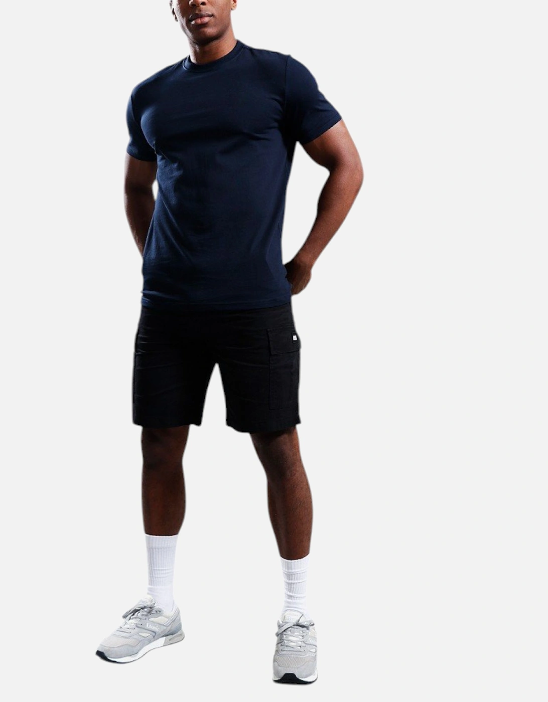 WOTSB2X Mens T Shirts Blank Crew Neck Short Sleeve Casual Tee