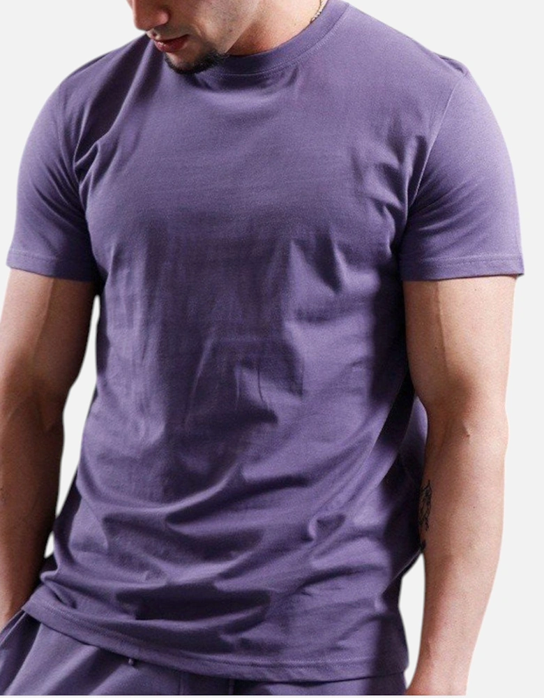 WOTSB2X Mens T Shirts Blank Crew Neck Short Sleeve Casual Tee