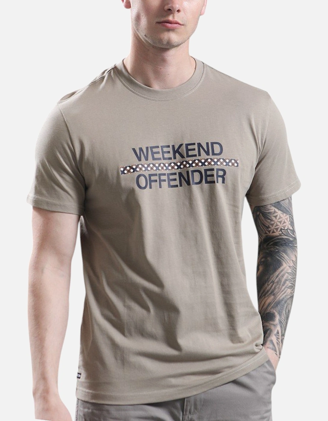 Recife Mens Short Sleeve T Shirt Crew Neck Cotton Tee Top Navy, 5 of 4