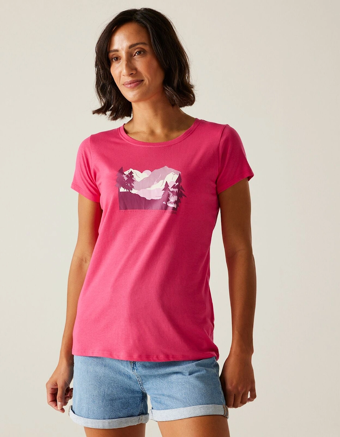 Womens Breezed V Short Sleeve T-Shirt, 2 of 1