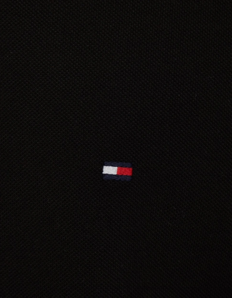 1985 Regular Long Sleeve Mens Polo Shirt - Black