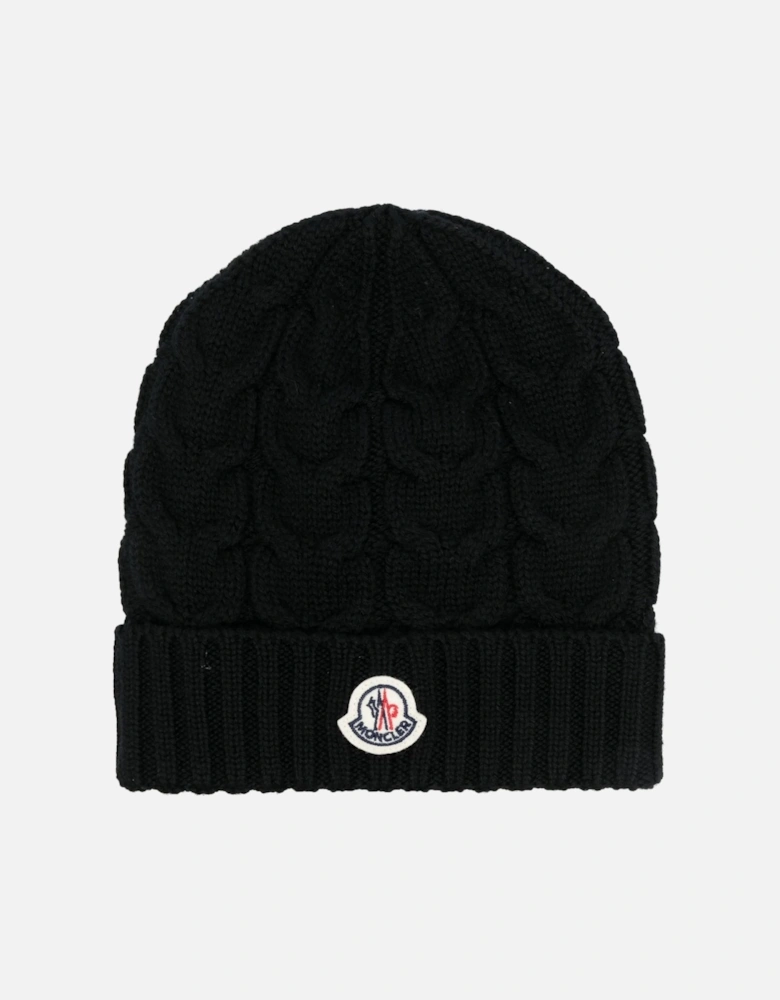 Kids Wool Hat Black