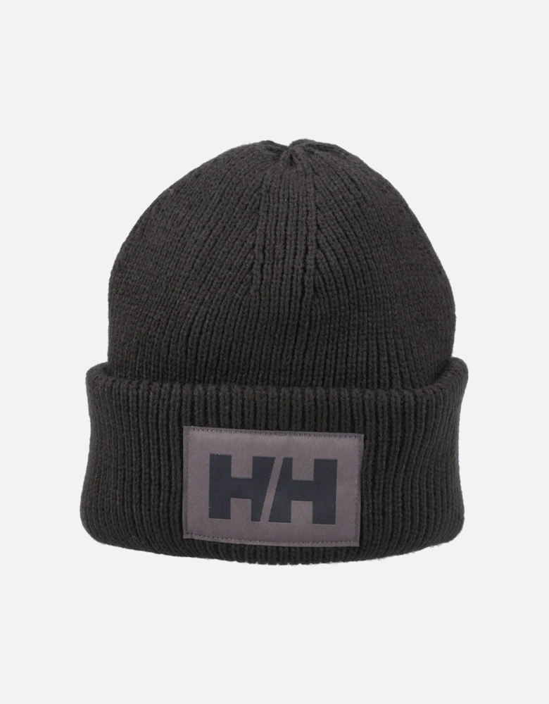 HH Box Beanie Unisex Adults's Black Beanie Hat