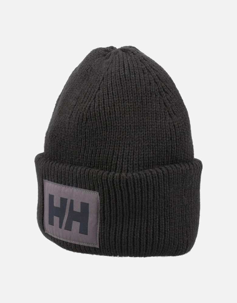 HH Box Beanie Unisex Adults's Black Beanie Hat