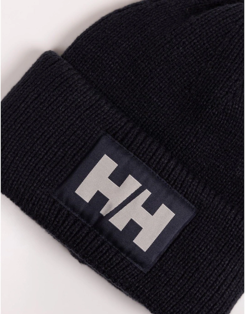 HH Box Beanie Unisex Adults's Black Beanie Hat