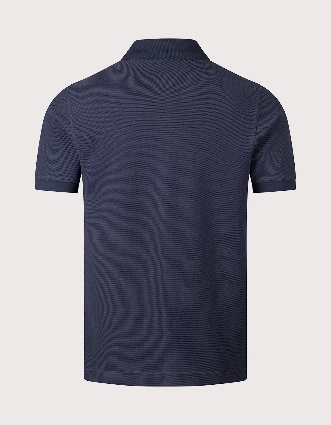 Panelled Button Through Polo Shirt