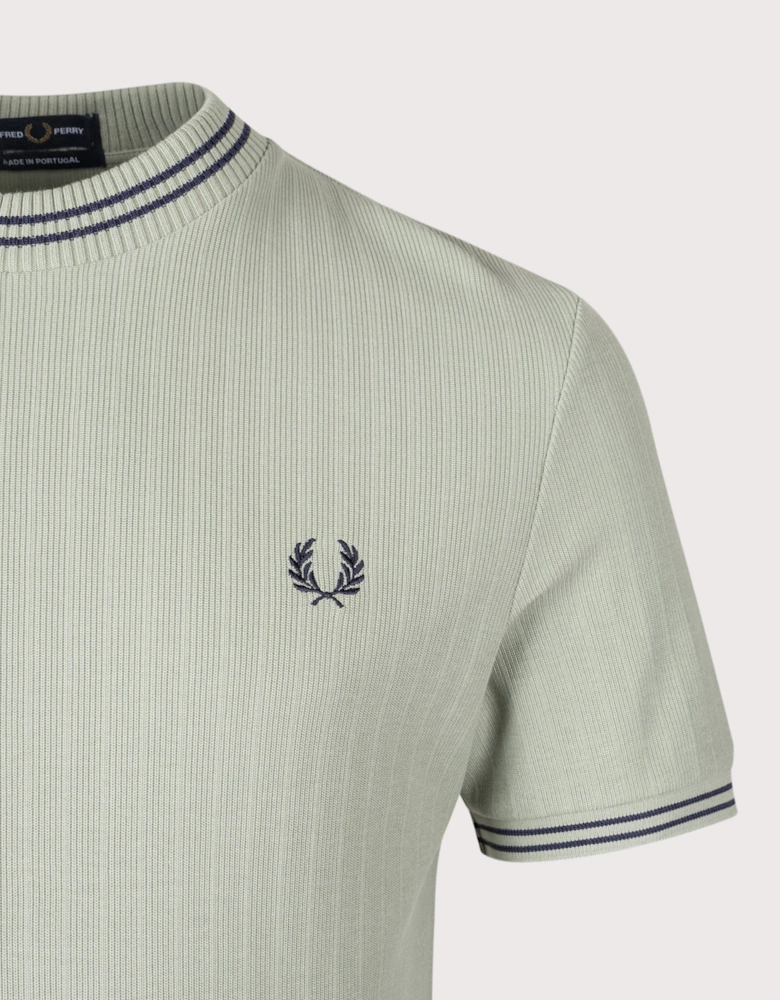 Ribbed Jersey T-Shirt