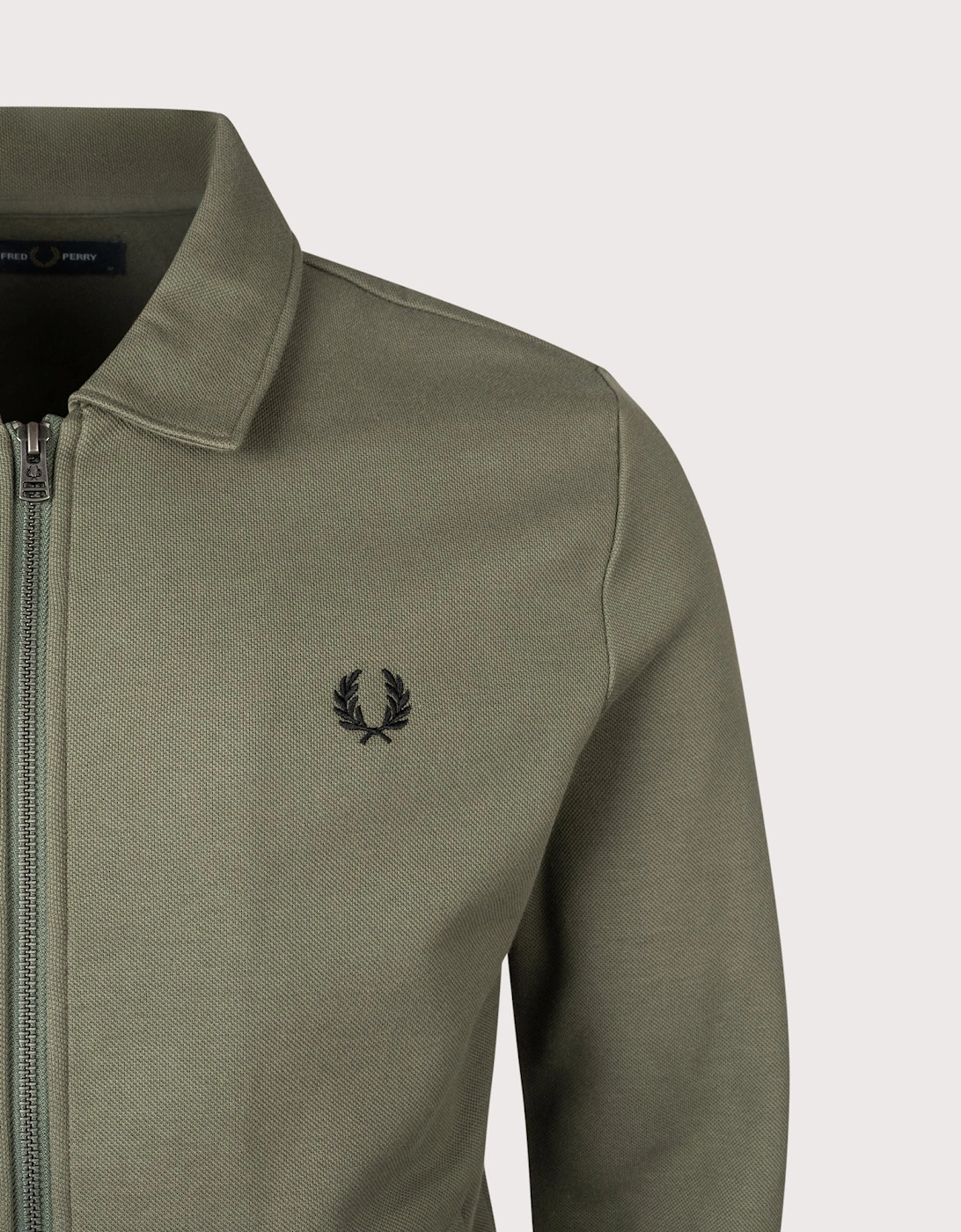 Zip Through Collared Sweatshirt