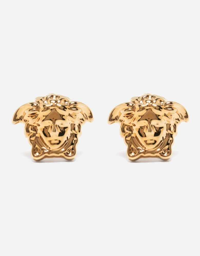 Medusa Head Studs Gold