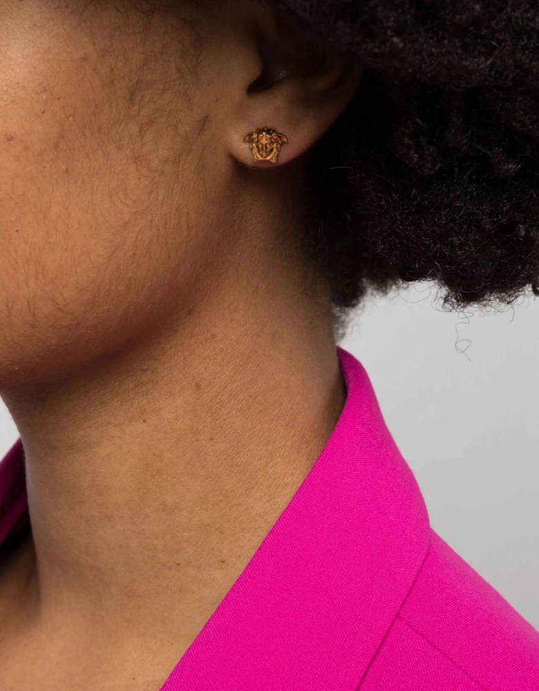 Medusa Head Studs Gold