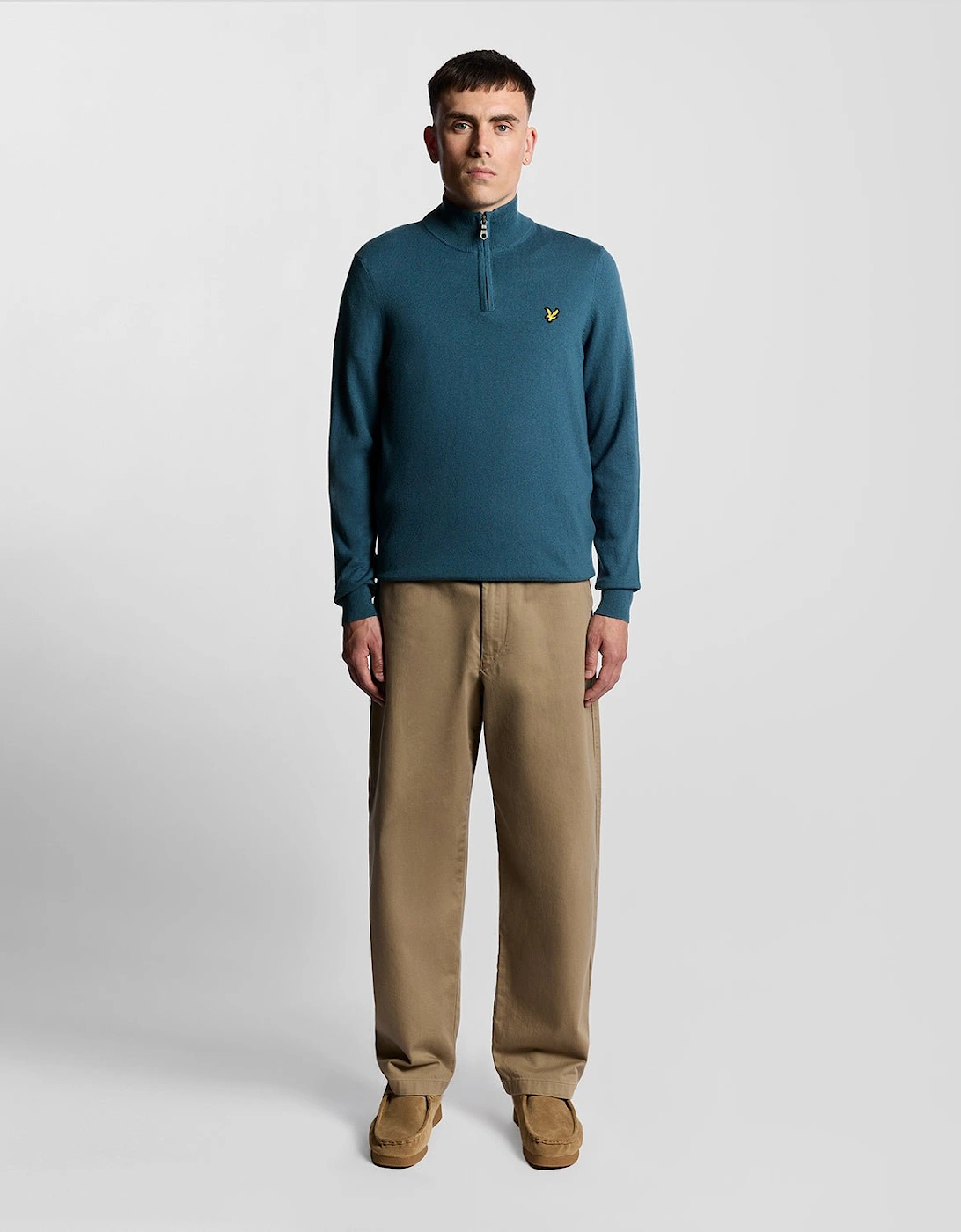 Cotton Merino 1/4 Zip Jumper