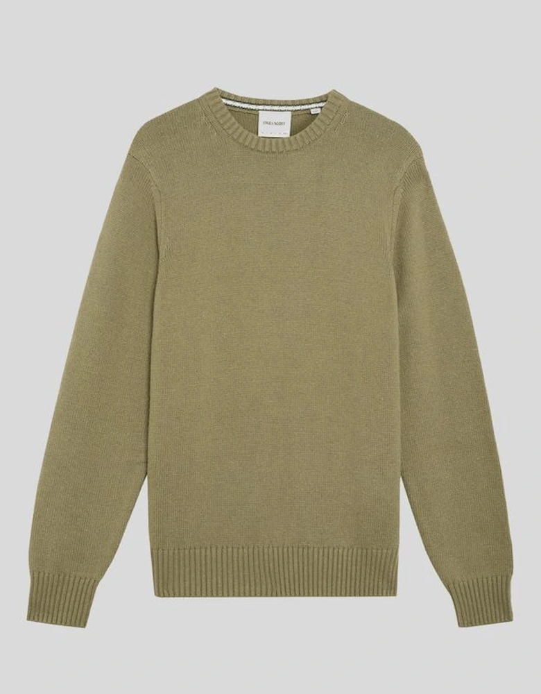 Wool Blend Crew Neck Jumper