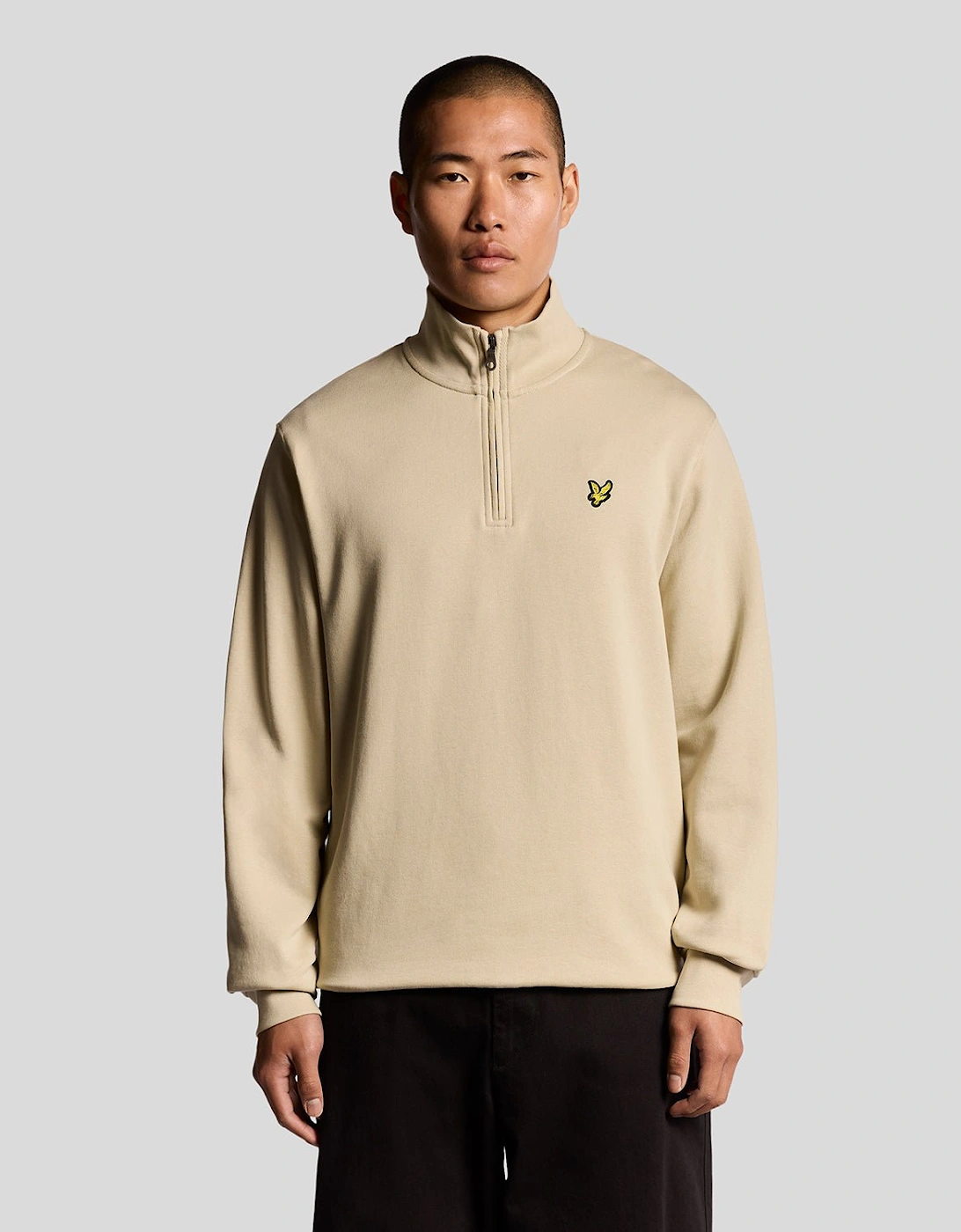 Cotton Loopback 1/4 Zip Sweatshirt, 7 of 6