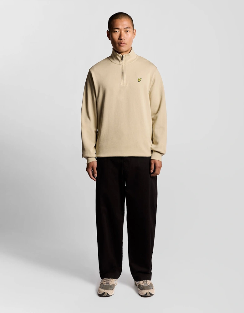 Cotton Loopback 1/4 Zip Sweatshirt