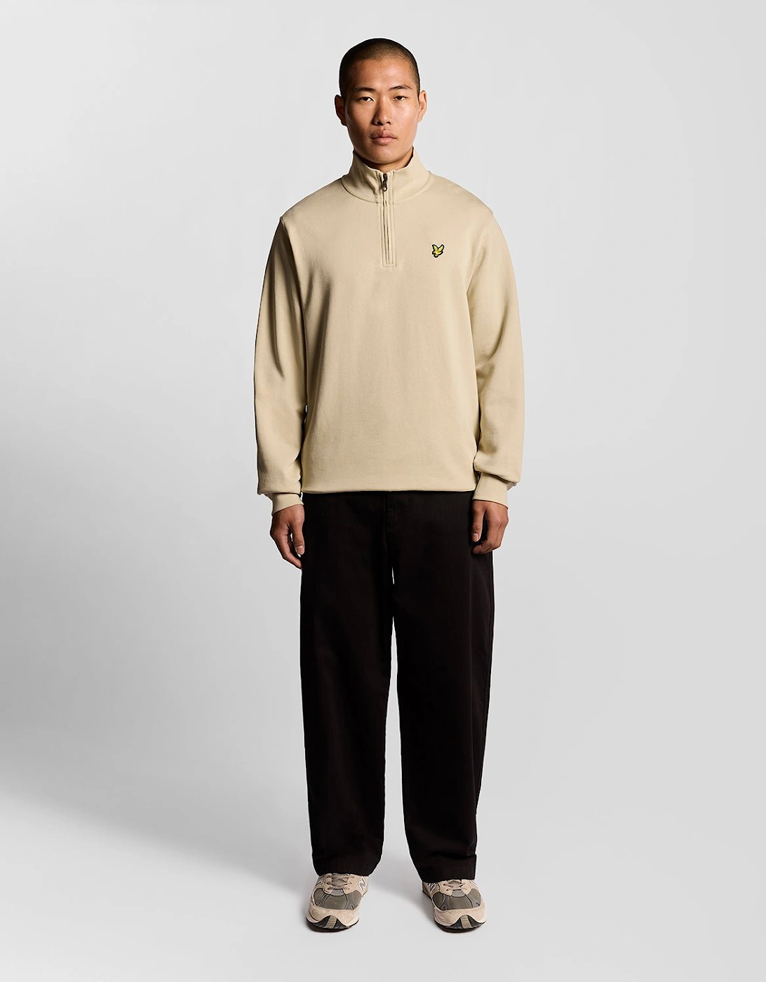 Cotton Loopback 1/4 Zip Sweatshirt
