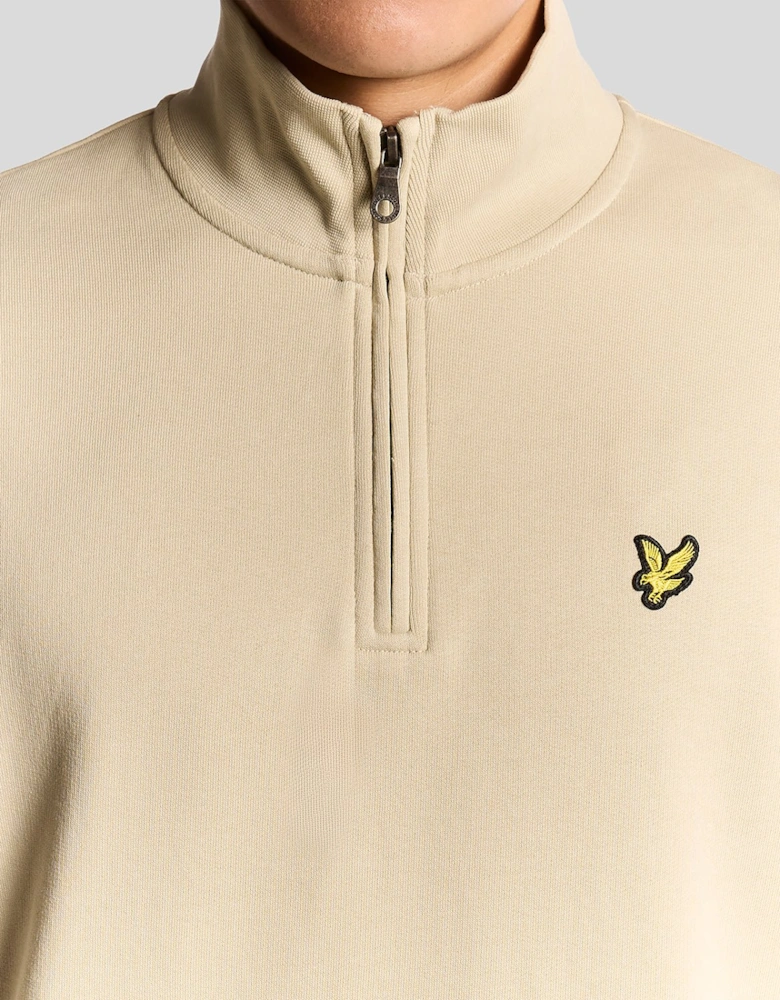 Cotton Loopback 1/4 Zip Sweatshirt