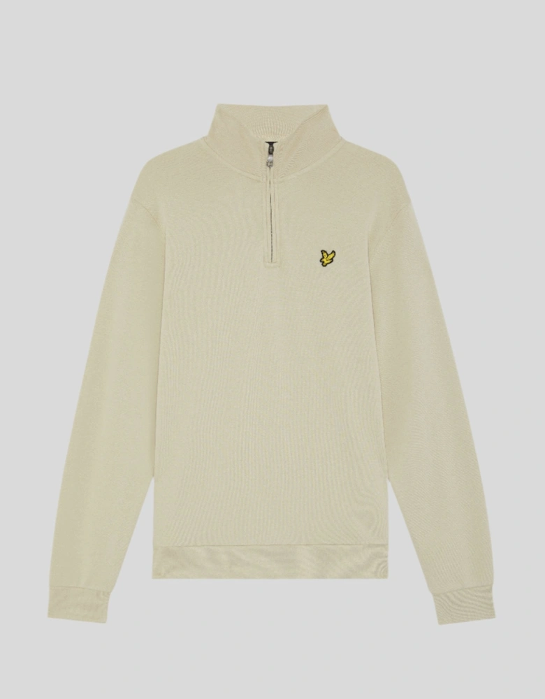Cotton Loopback 1/4 Zip Sweatshirt