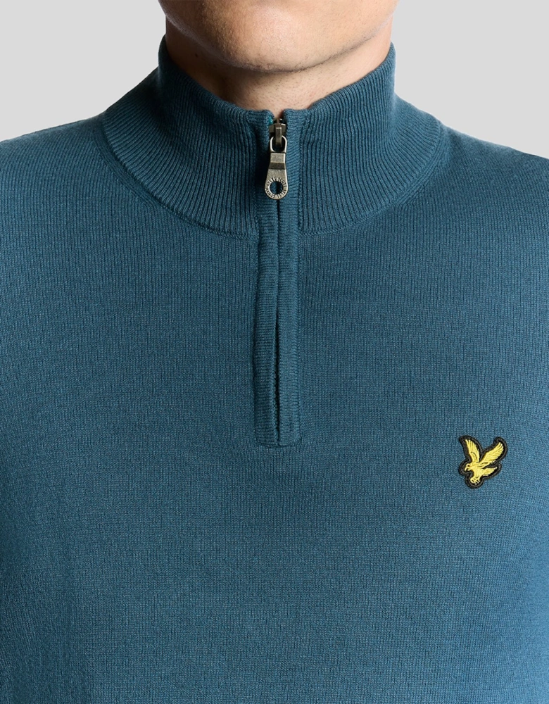 Cotton Merino 1/4 Zip Jumper
