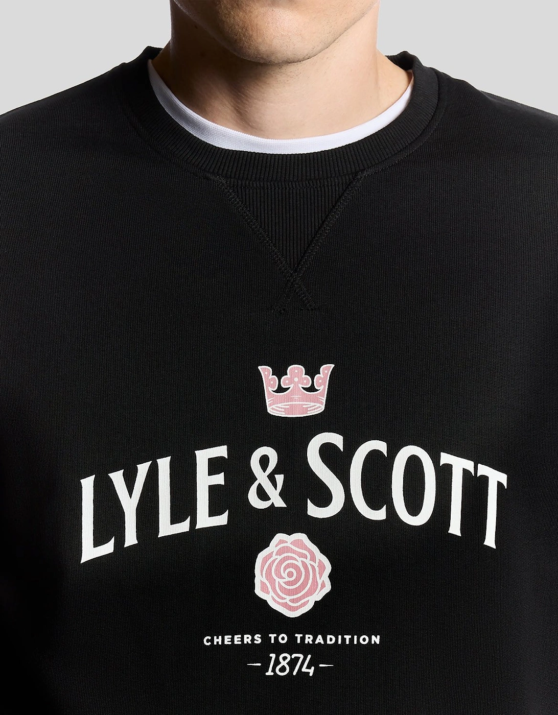 Cheers Graphic Crew Neck Sweatshirt