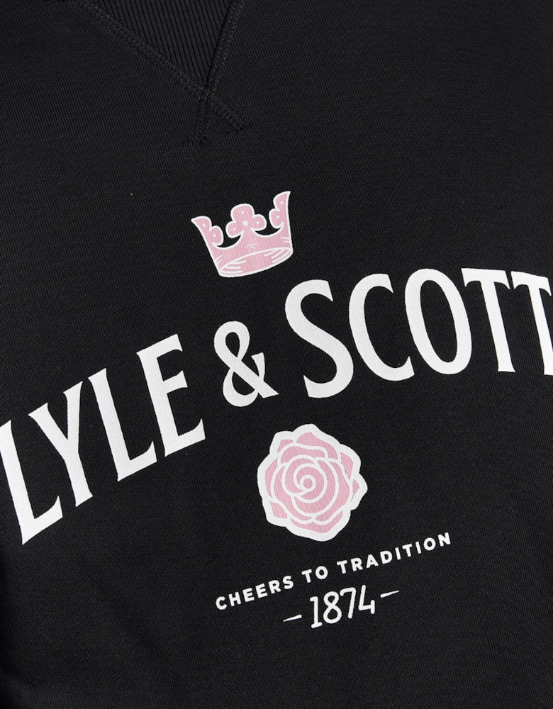 Cheers Graphic Crew Neck Sweatshirt