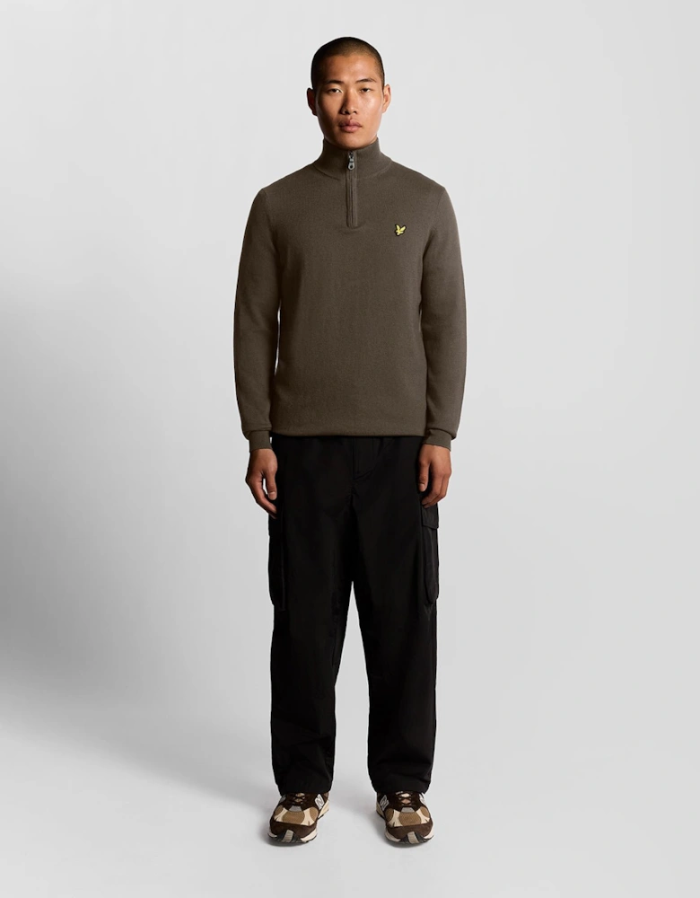 Cotton Merino 1/4 Zip Jumper