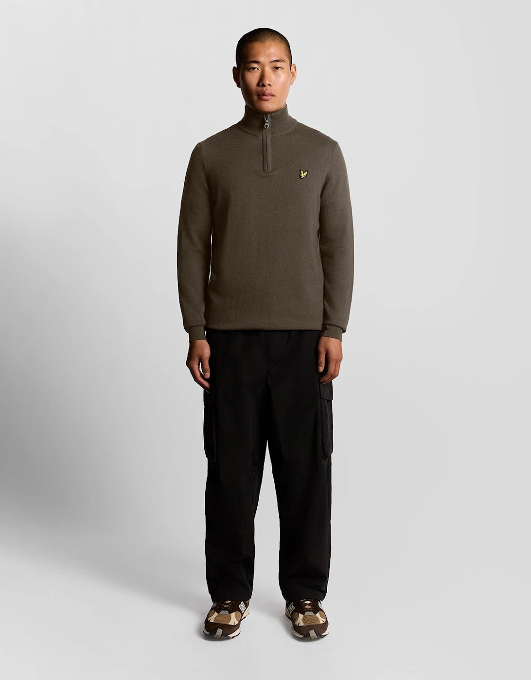 Cotton Merino 1/4 Zip Jumper