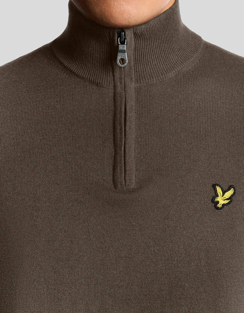 Cotton Merino 1/4 Zip Jumper