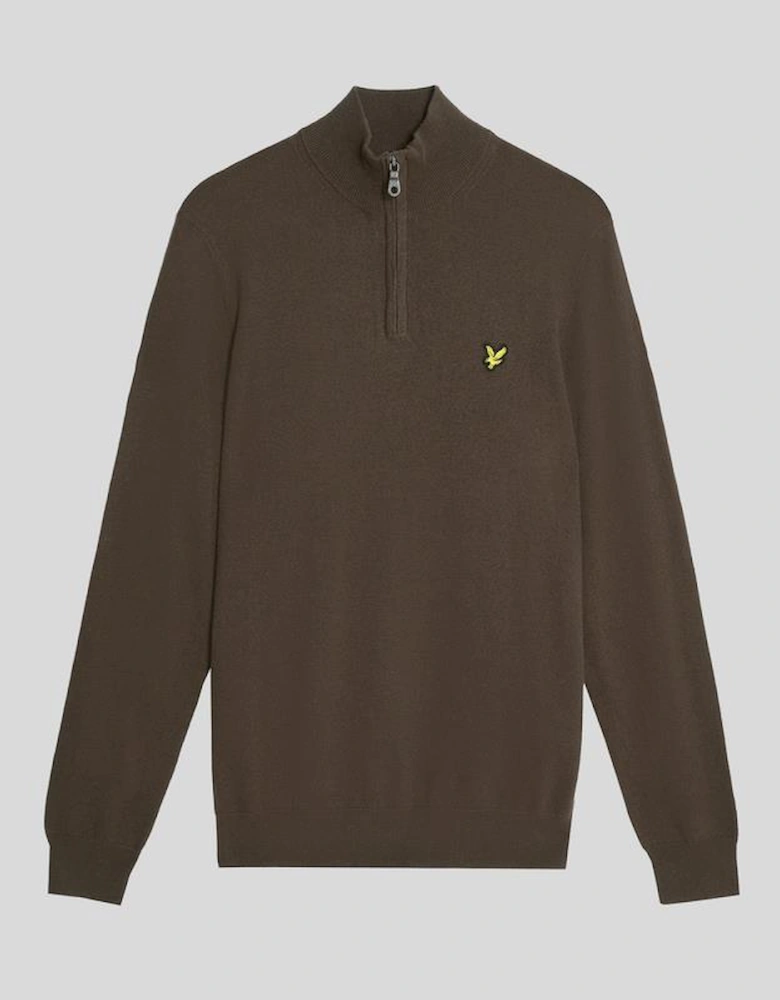 Cotton Merino 1/4 Zip Jumper