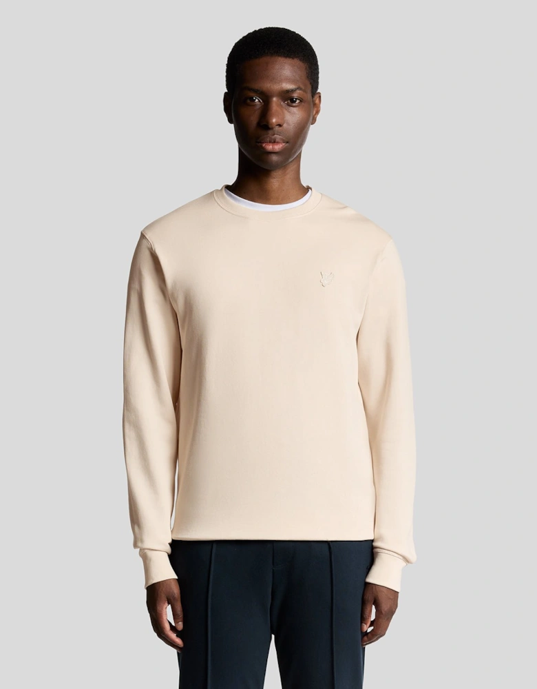 Superfine Cotton Crew Neck Sweatshirt