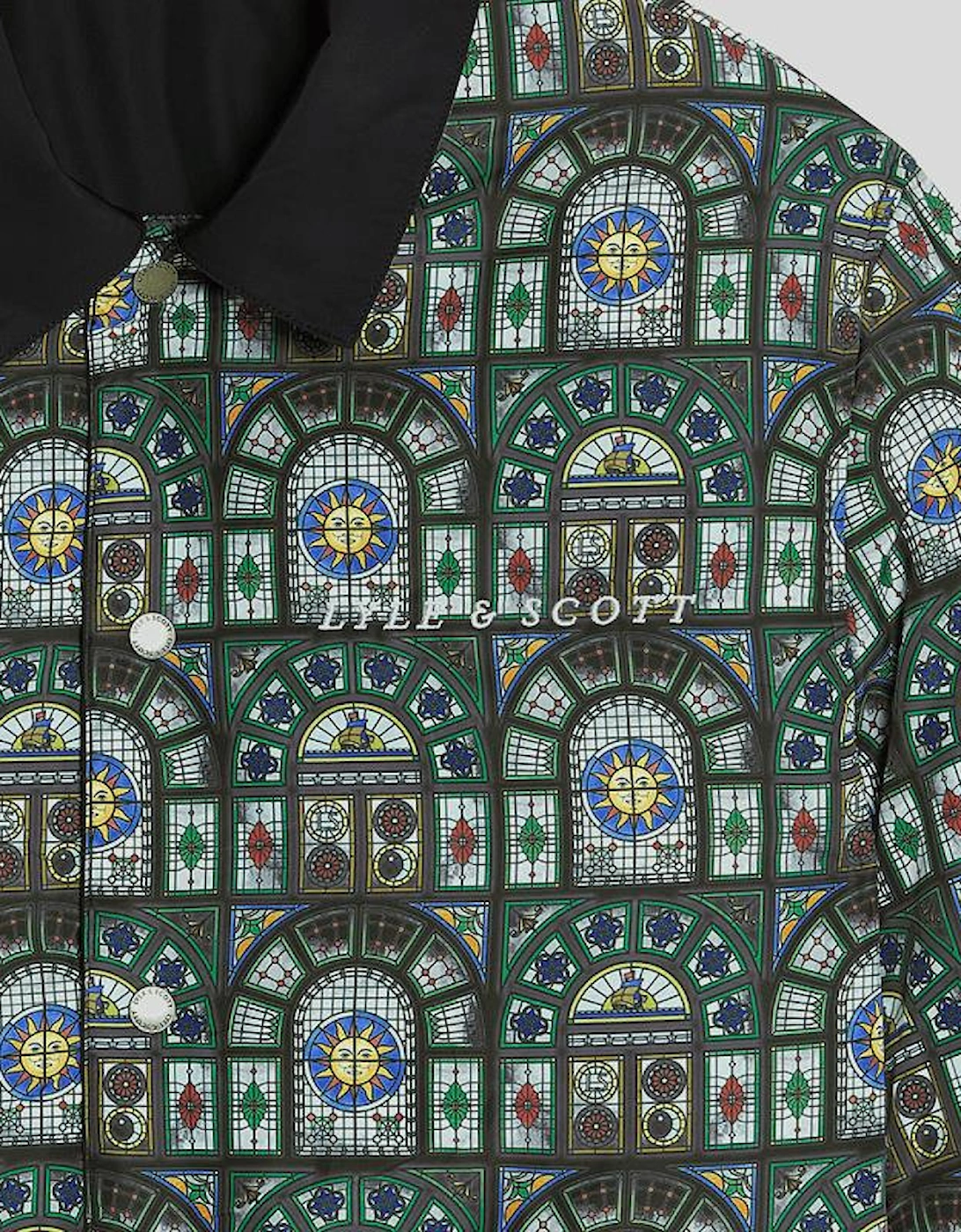 Printed Reversible Collared Jacket