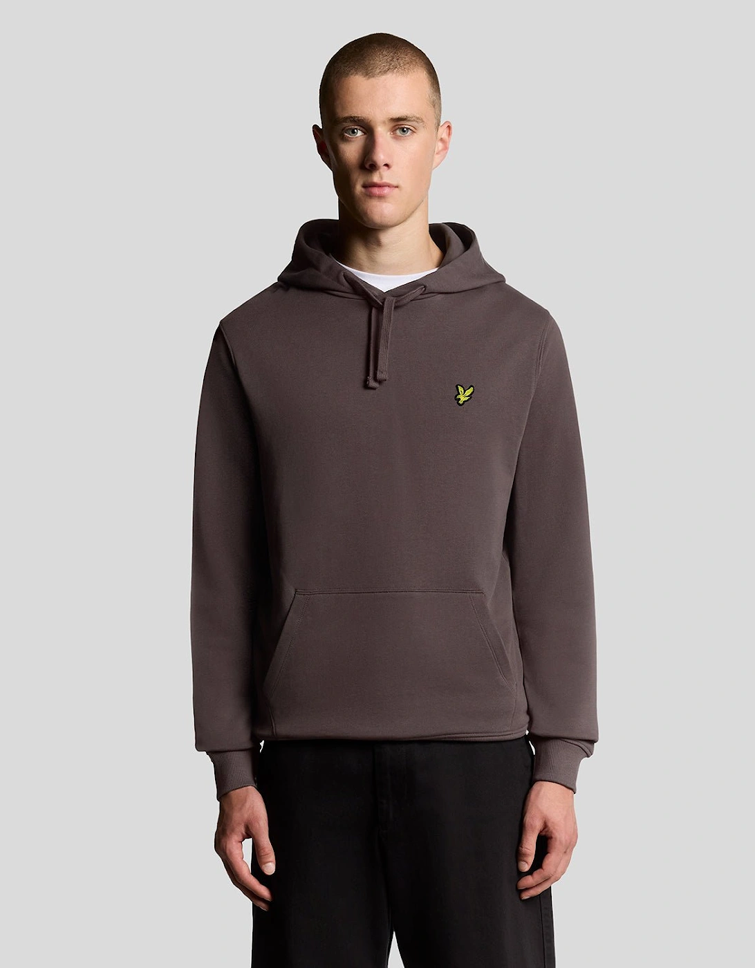 Lyle And Scott Men's Brown Loopback Cotton Hoodie - : 34 Xs