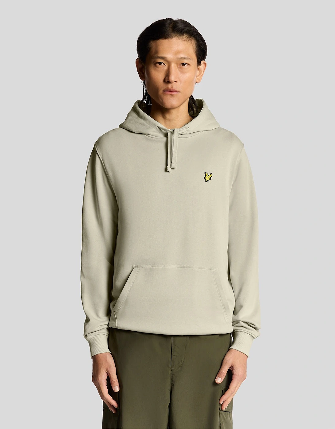 Lyle And Scott Men's Tan Loopback Cotton Hoodie - : 38 M