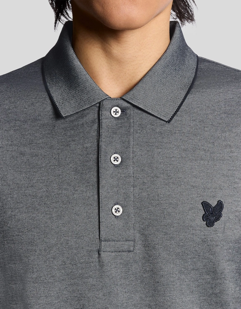 Two Tone Pique Polo Shirt