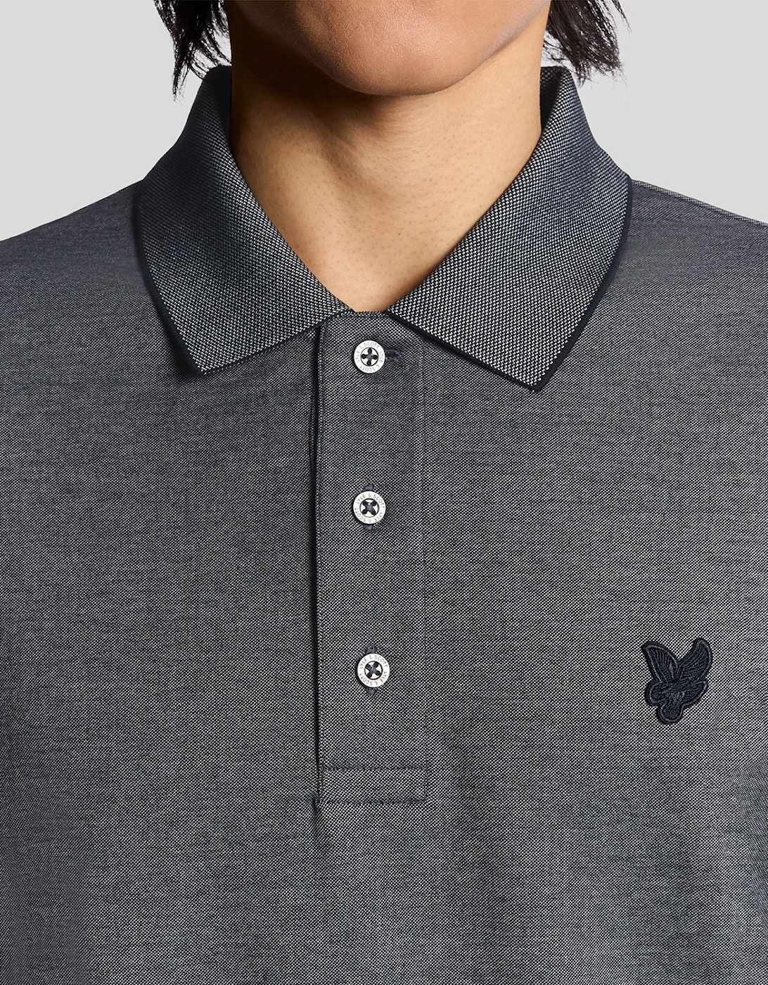 Two Tone Pique Polo Shirt