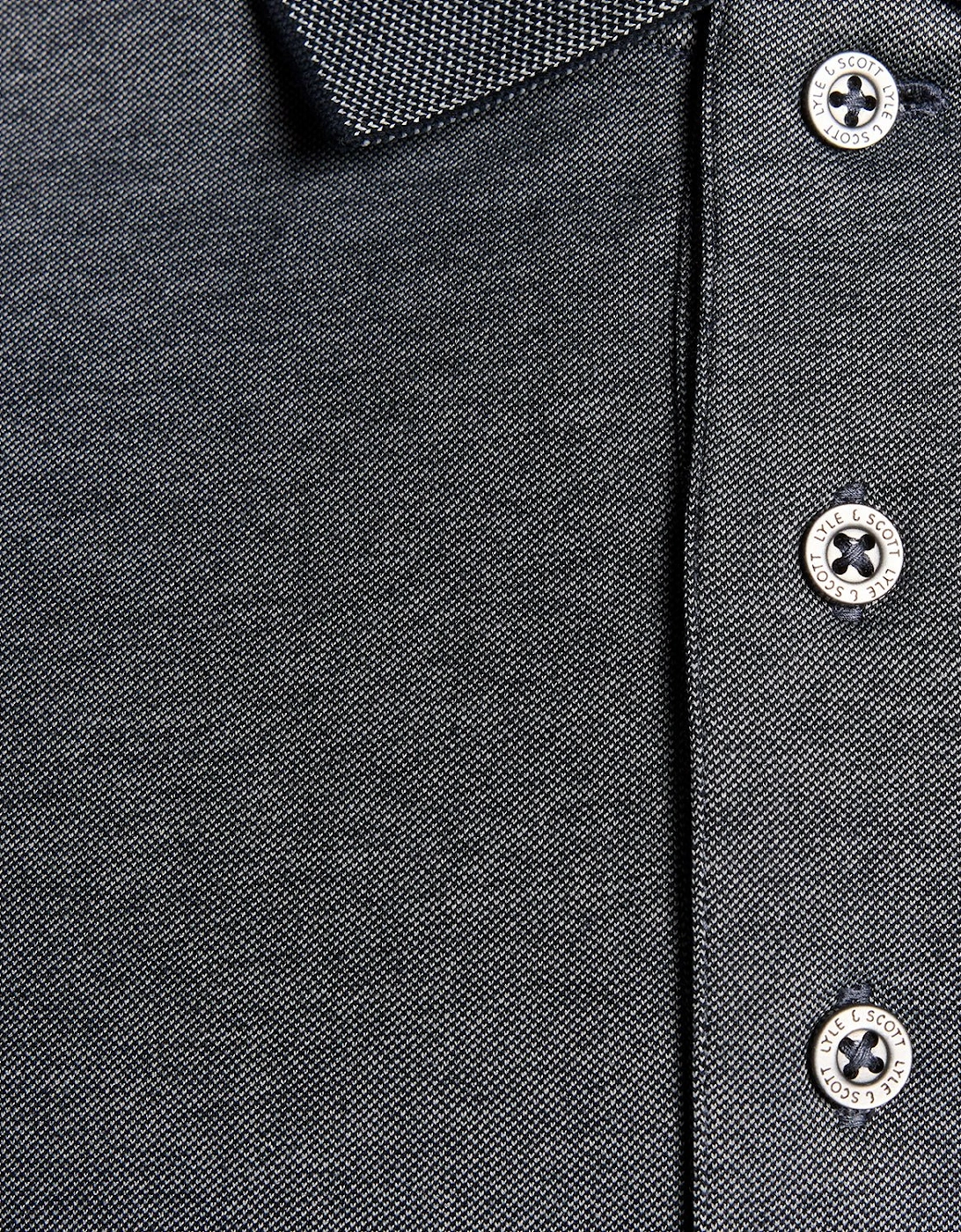 Two Tone Pique Polo Shirt