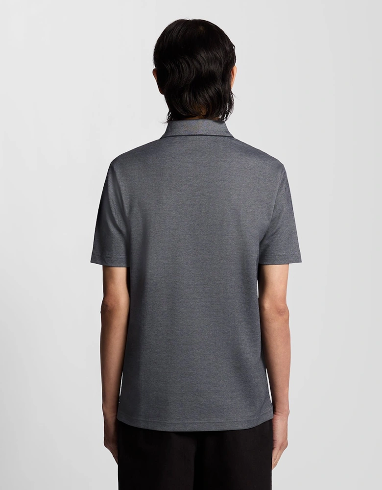 Two Tone Pique Polo Shirt