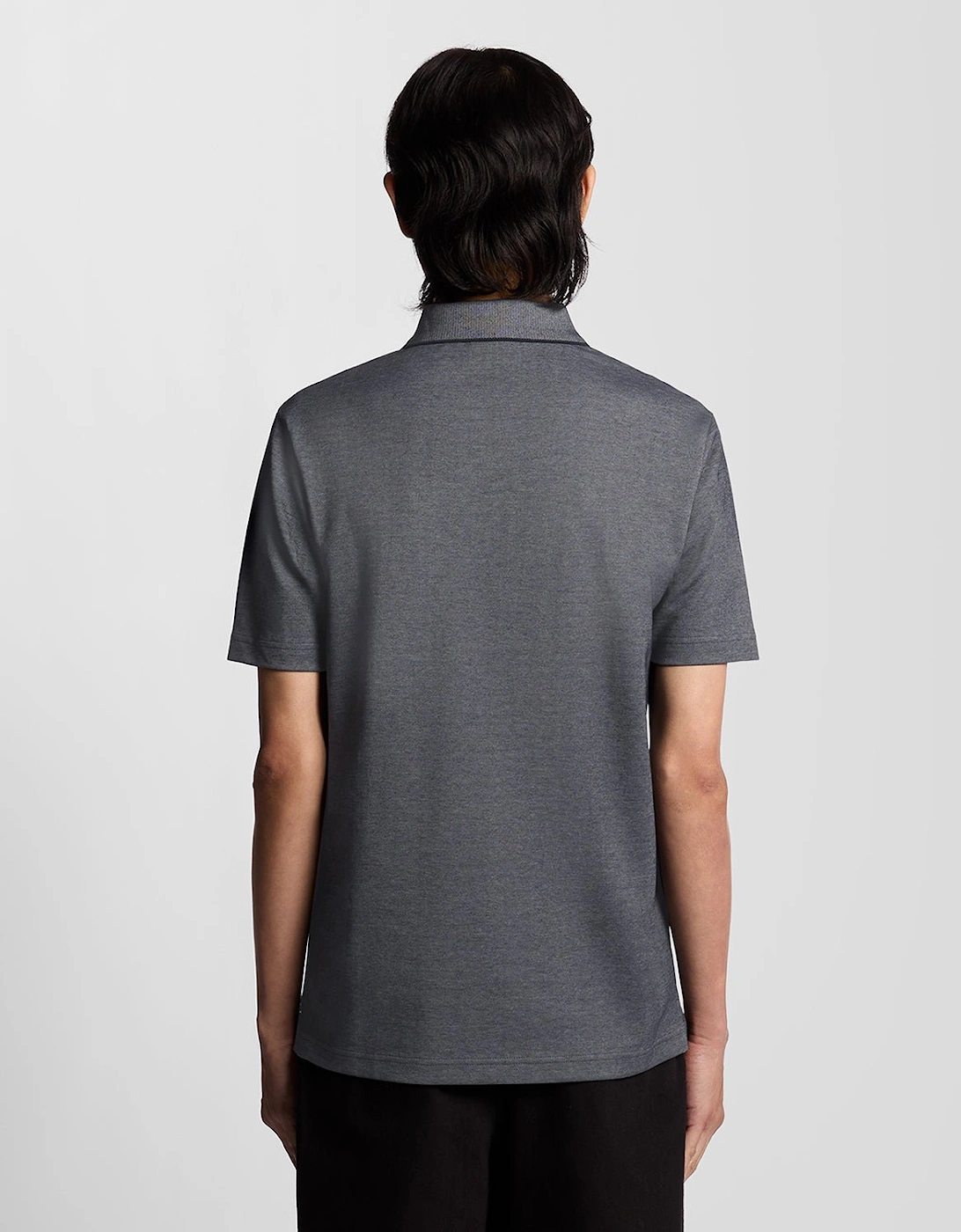 Two Tone Pique Polo Shirt