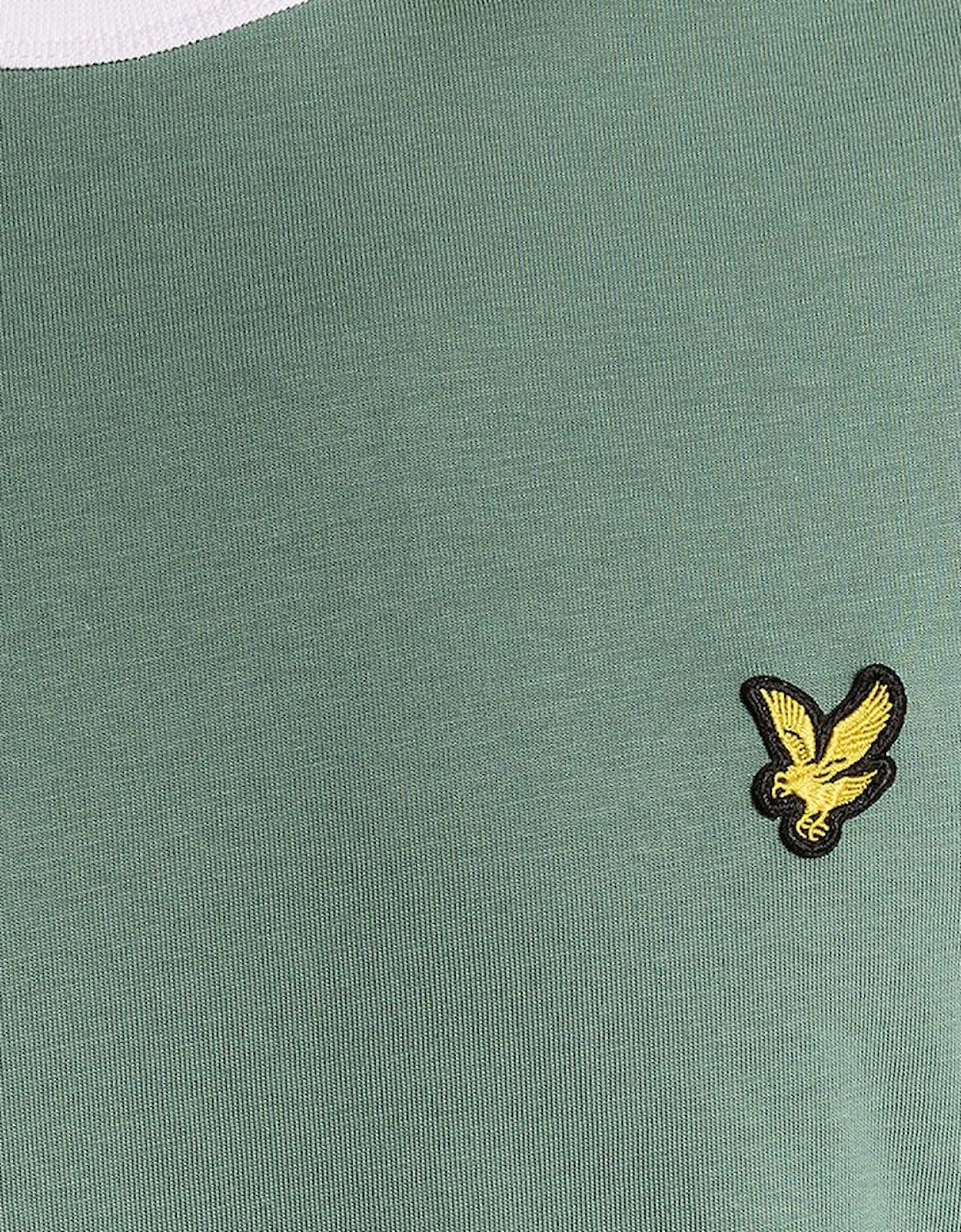 Ringer Cotton Crew Neck T-Shirt
